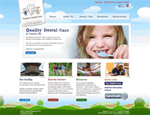 Tablet Screenshot of pediatricdentalcare.org